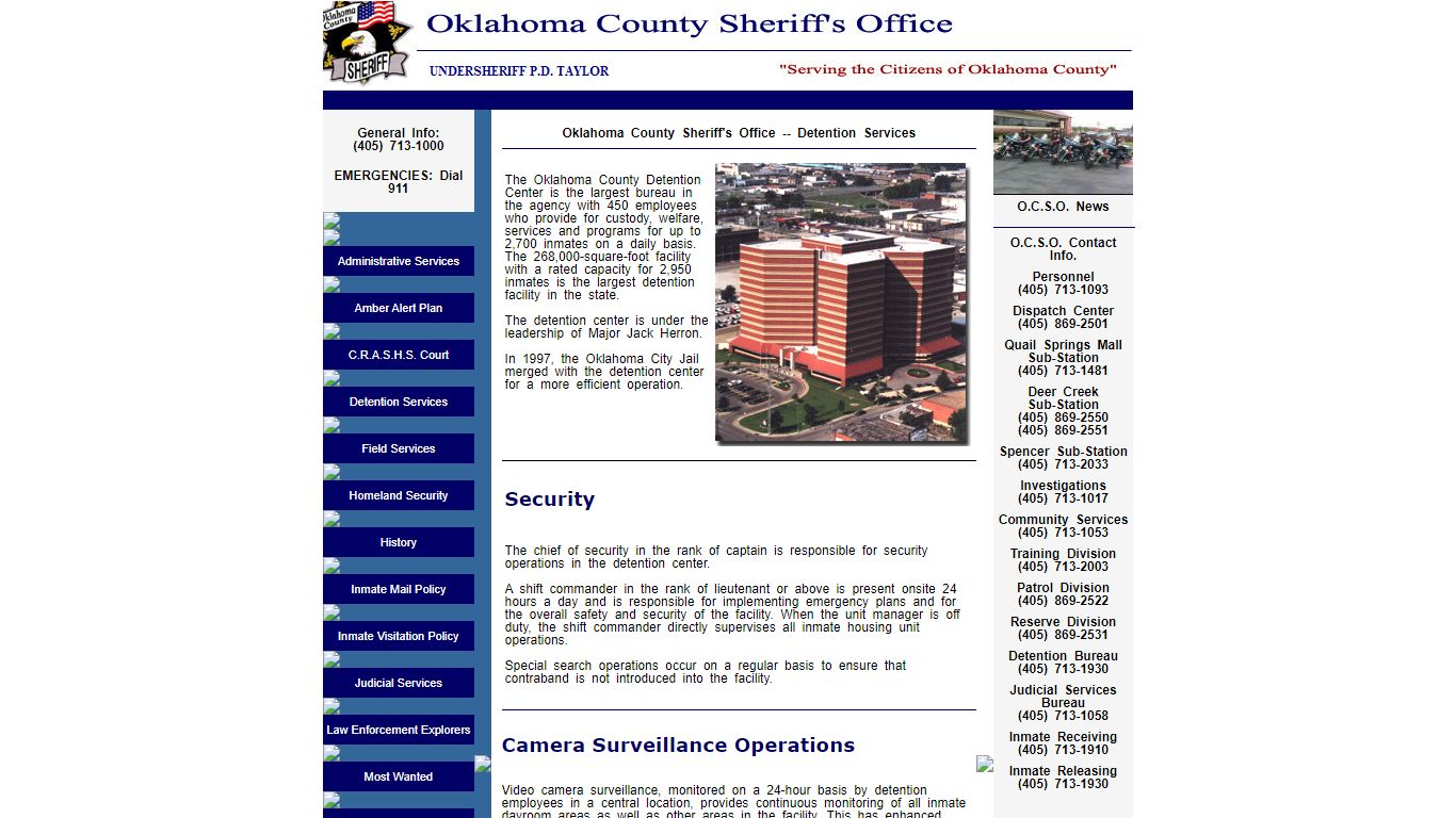 Oklahoma County Sheriff's Office -- Detention Services