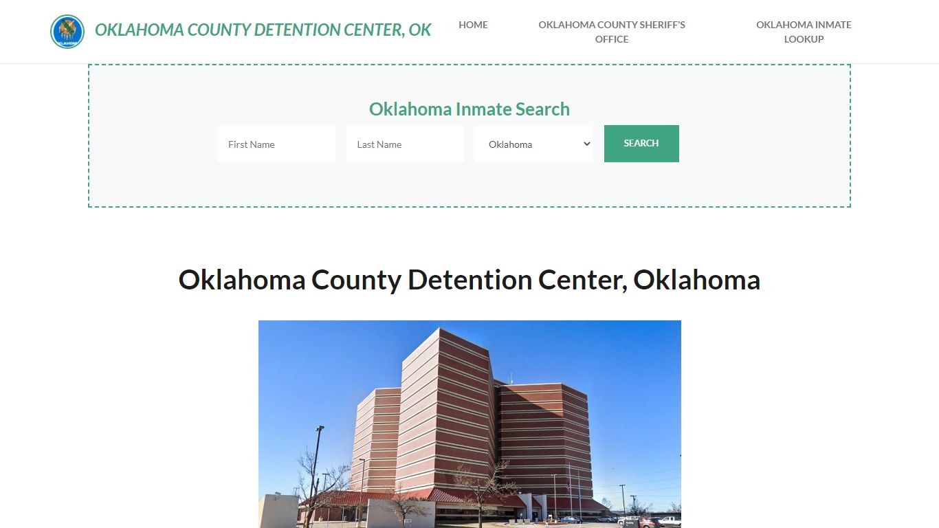 Oklahoma County Detention Center, OK Inmate Roster, Offender Search